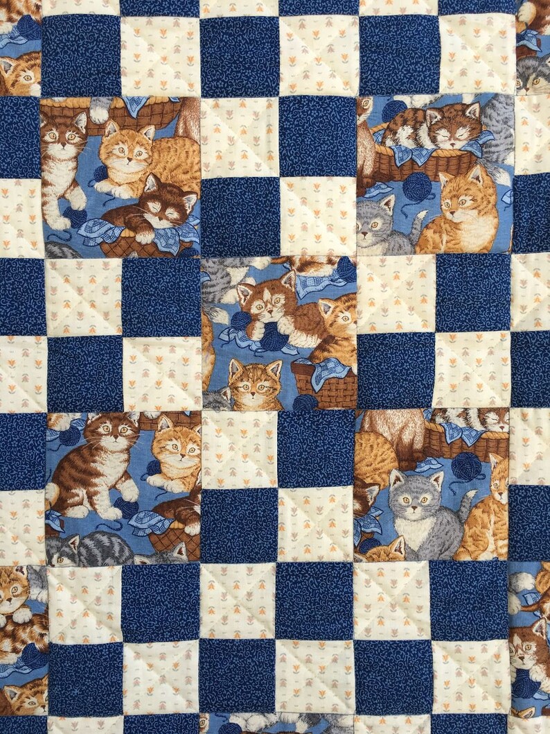Baby Quilts Handmade Baby Boy Quilt Blue Quilt Patchwork Etsy