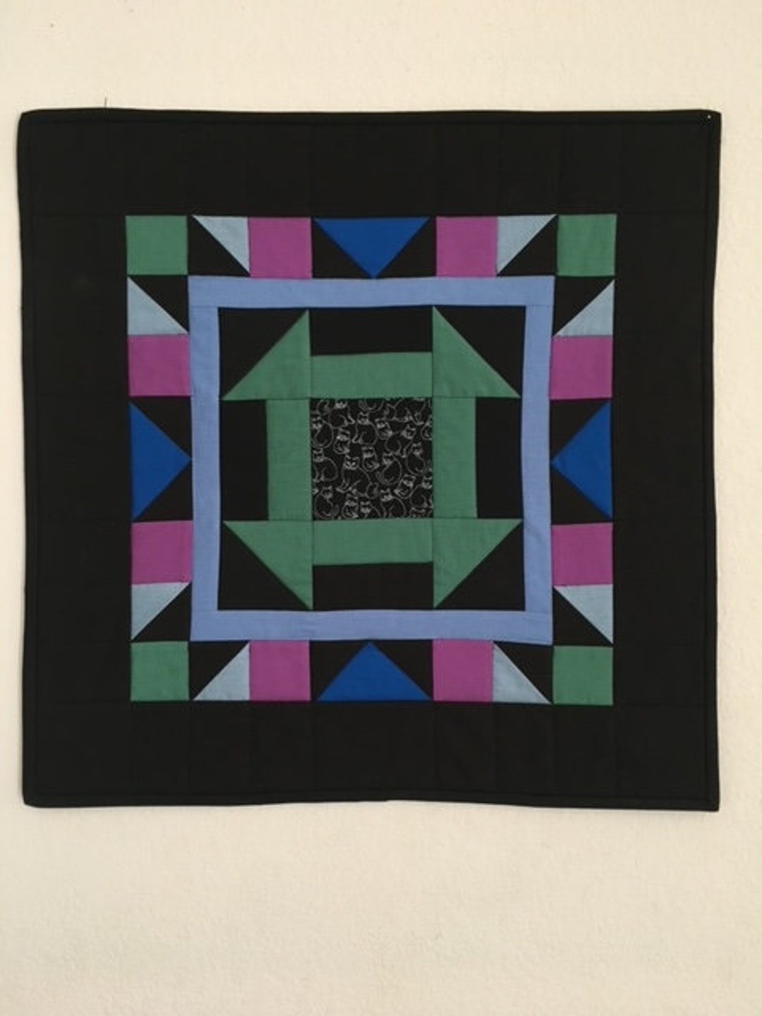 Amish Wall Quilt Quilted Wall Hanging Handmade Wall Quilt Etsy