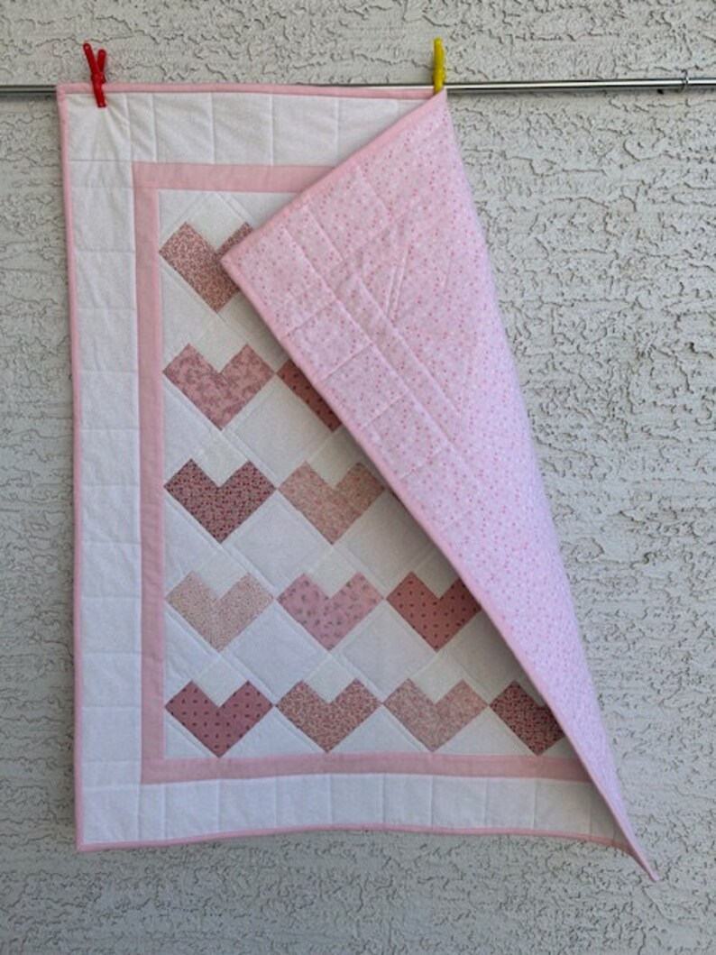 Baby Girl Quilt, Handmade Baby Quilt, Baby Shower Quilt, Quilt for Baby