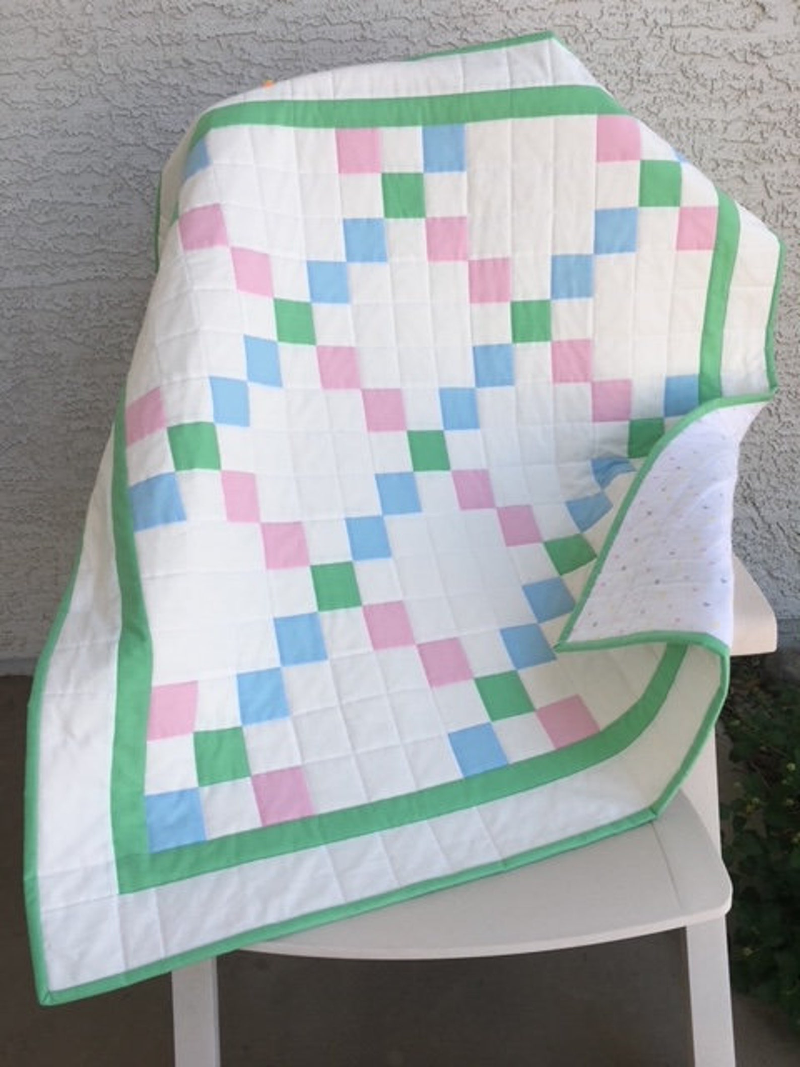 Homemade Baby Quilt, Baby Boy Quilt, Pieced Baby Quilt, Babygirl Quilt