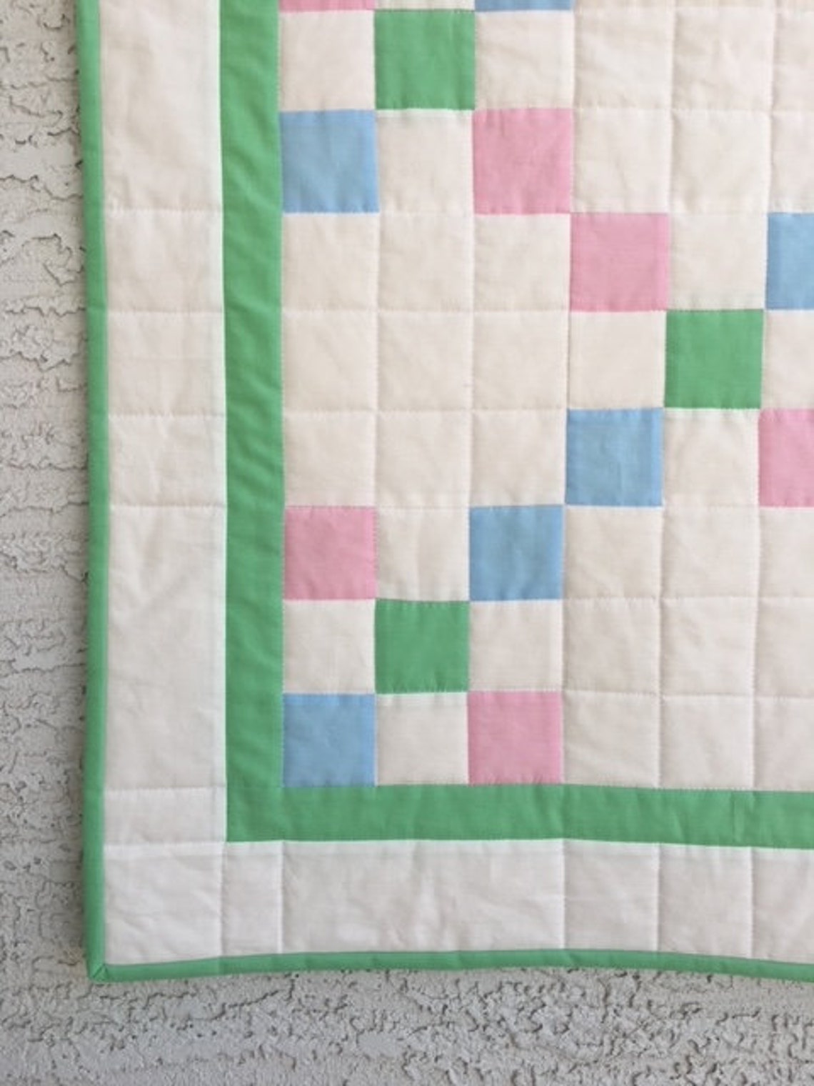 Homemade Baby Quilt, Baby Boy Quilt, Pieced Baby Quilt, Babygirl Quilt