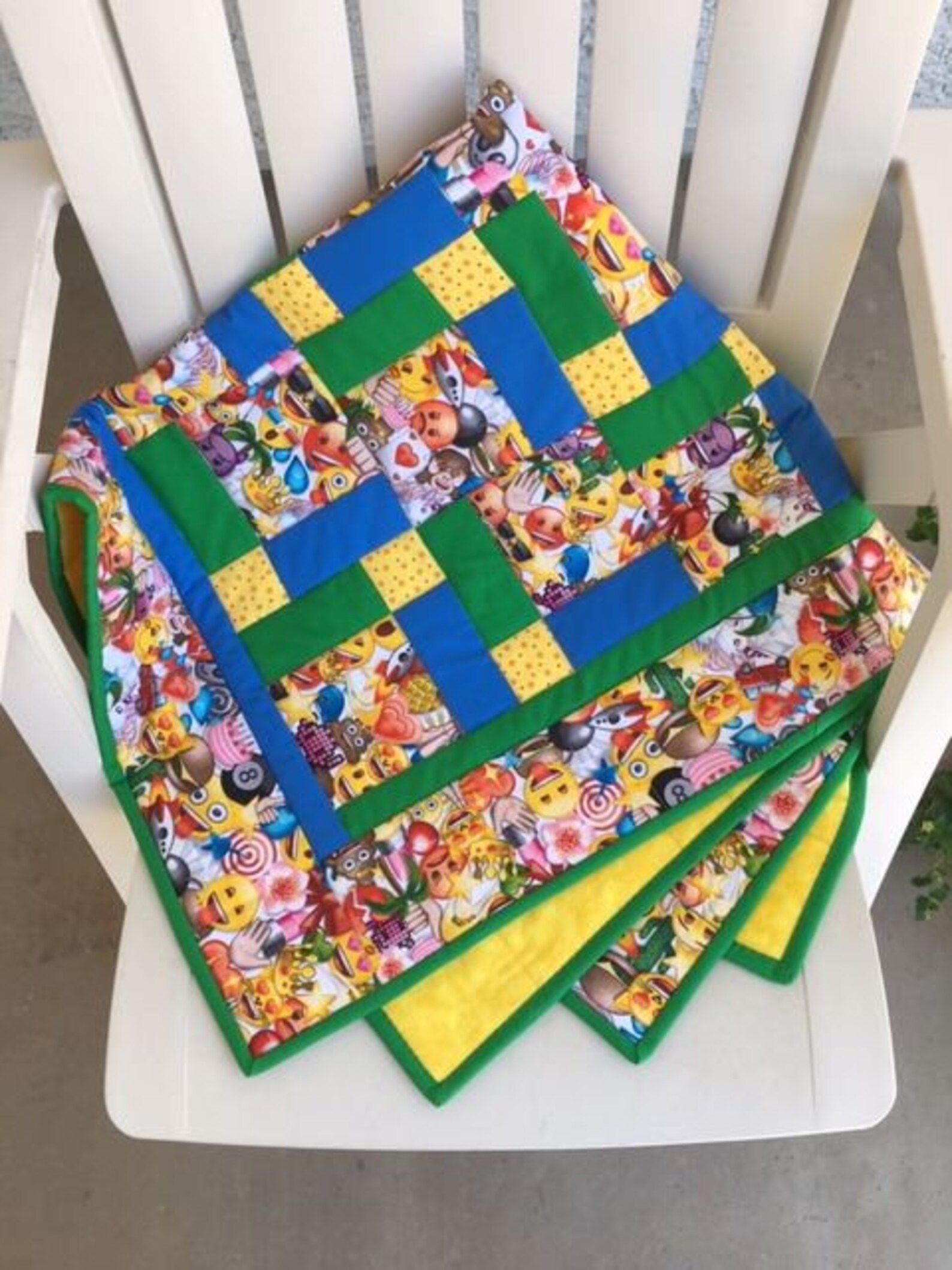Baby Boy Quilt, Toddler Quilt, Handmade Baby Quilt, I Spy Quilt, Pieced