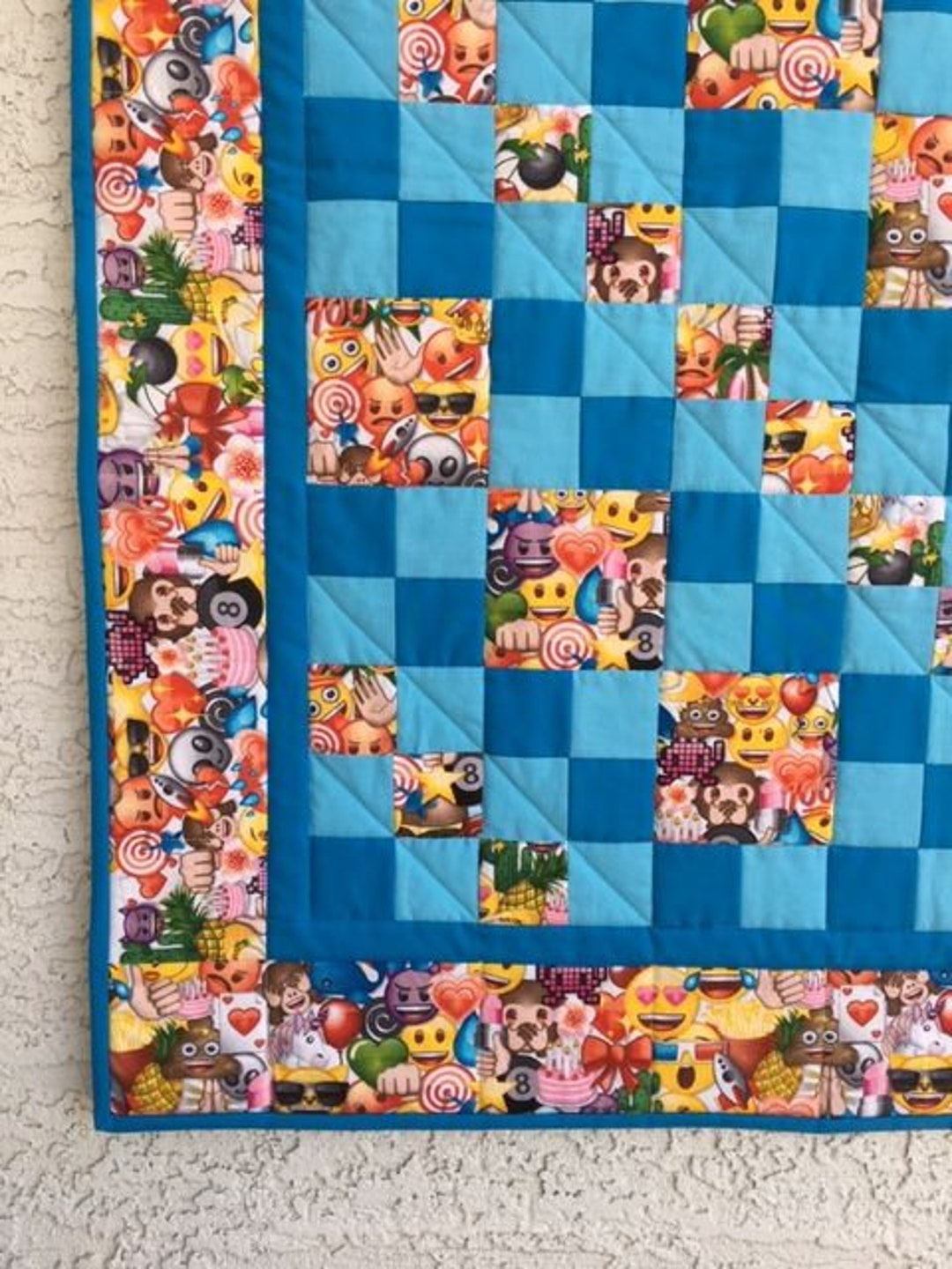 Baby Boy Quilt, Handmade Baby Quilt, Toddler Quilt, Pieced Baby Quilt