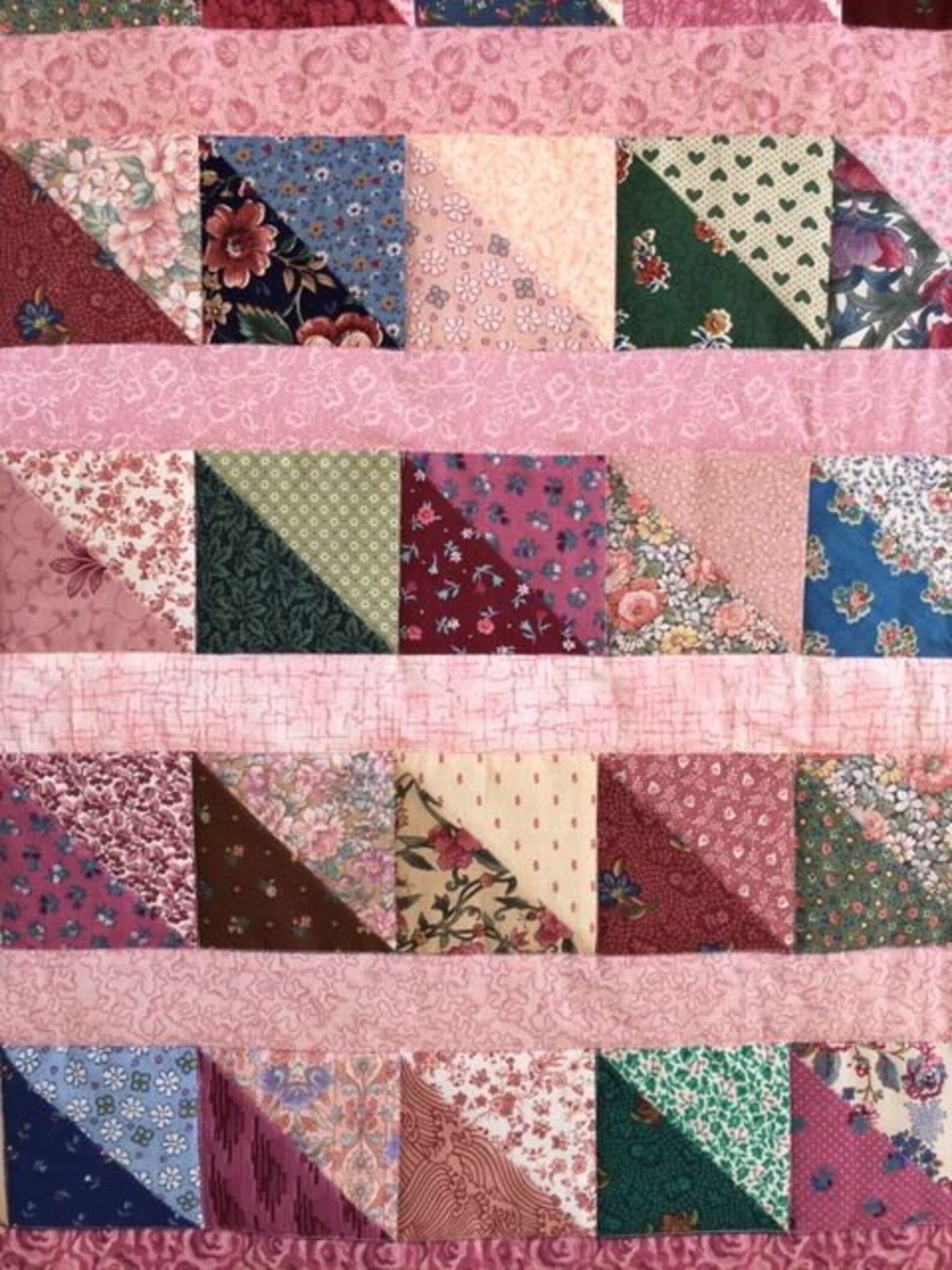 Patchwork baby quilt Baby girl quilt Lap quilts Handmade Etsy