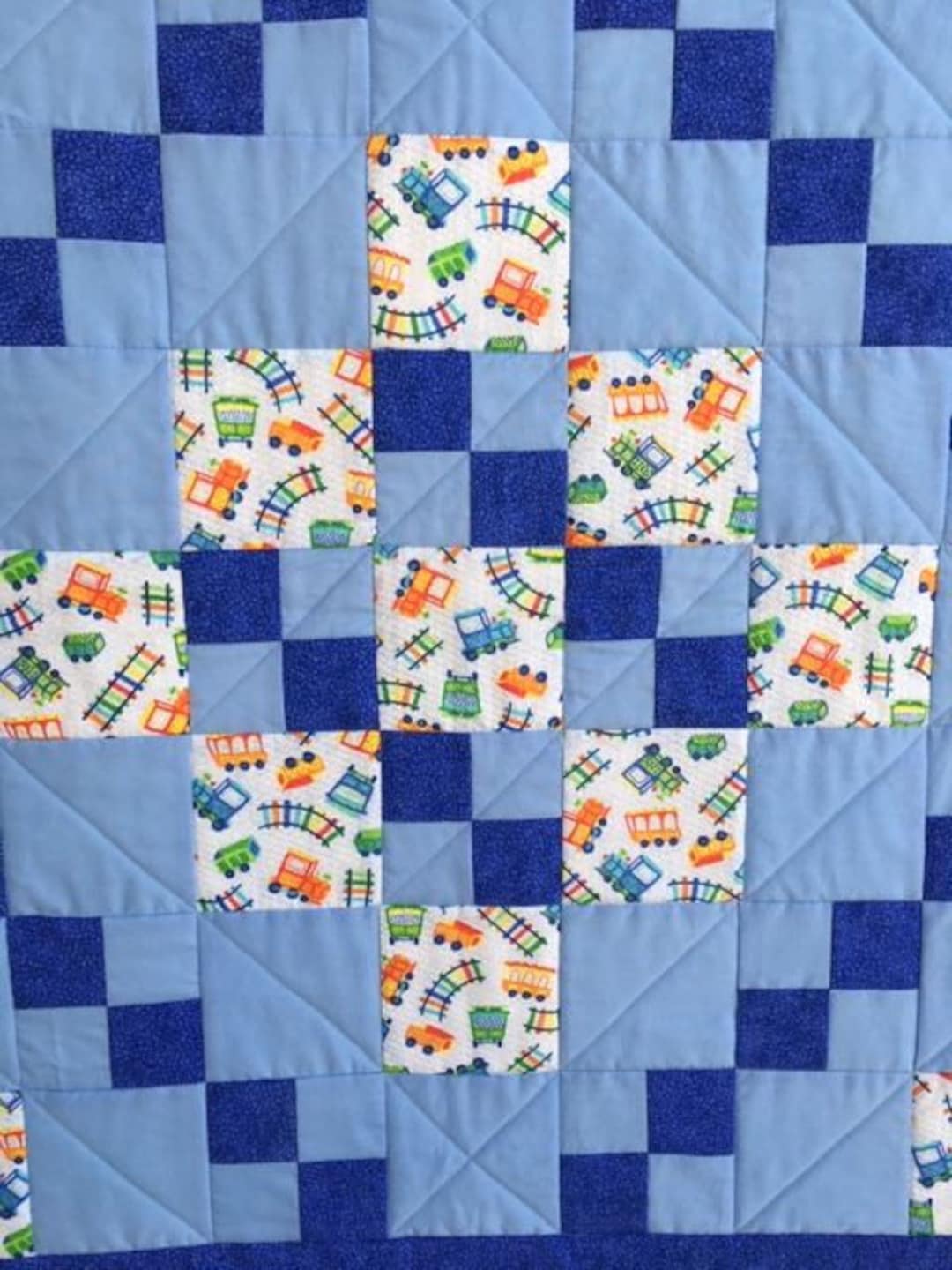 Baby Boy Quilt, Homemade Baby Quilt, Baby Shower Quilt, Handmade Baby