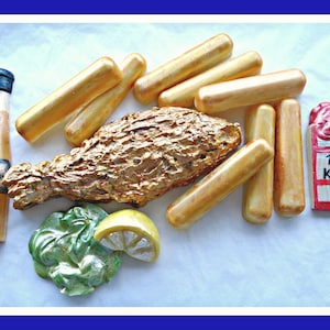 Fish and Chips Chocolate Gift/British Food/Chip Shop/Salt Vinegar/UK/England/Scotland/Battered fish/Pretend food/Fun edible gift men/woman