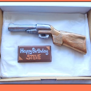 Chocolate Gun/Edible Gun/Hunting Rifle/Shooting Games/Hunting Gift/Shotgun Gift for Him/Men/Man/Male/Gamekeeper/Gift for Hunter/Dad