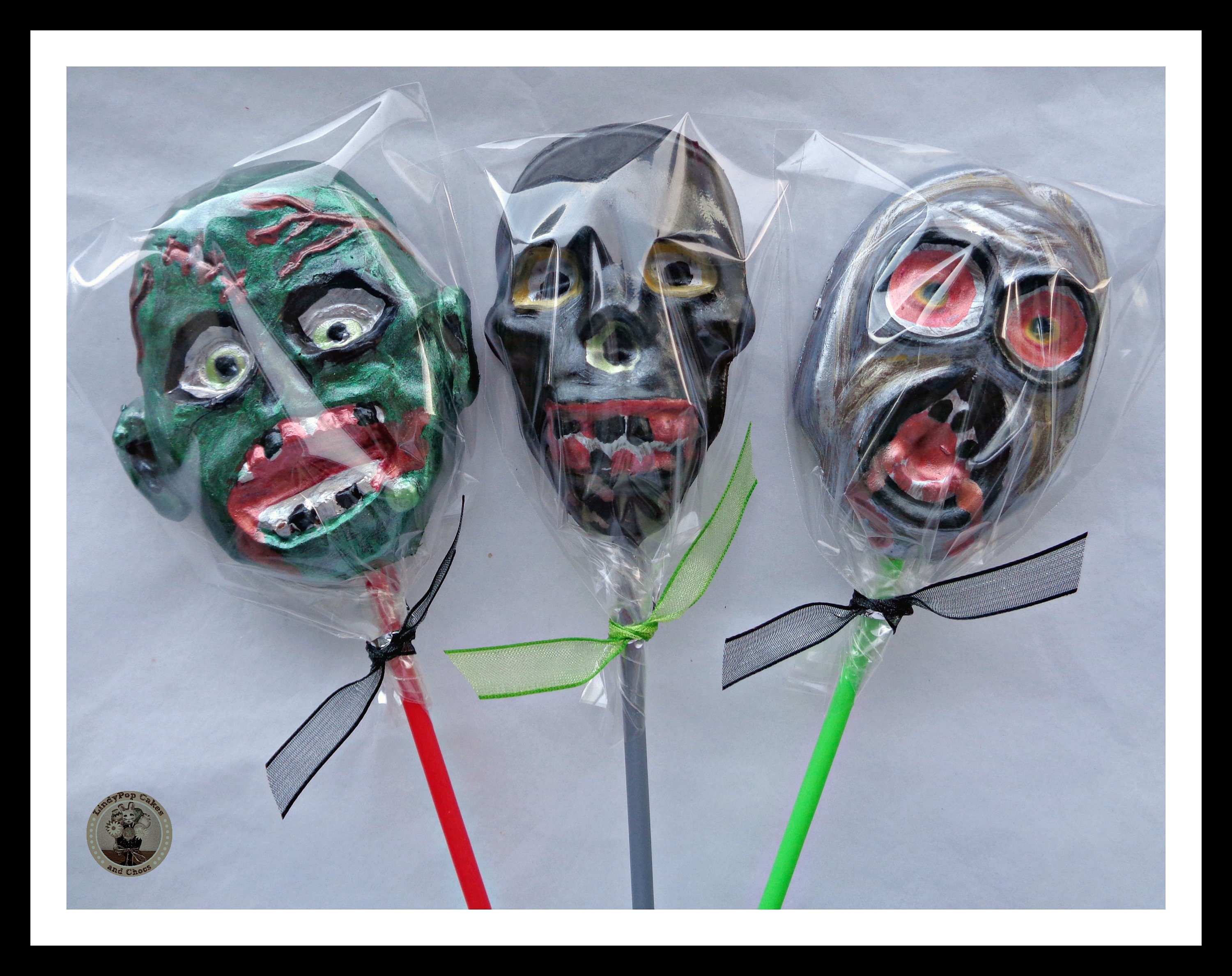 Zombie Chocolate Lollipops/edible Zombie Gift/zombie Etsy