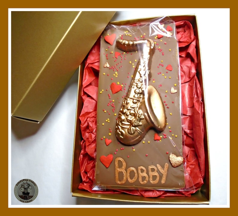 Saxophone Chocolate Gift/Jazz Music/Sax Player/Musician/Jazz Etsy