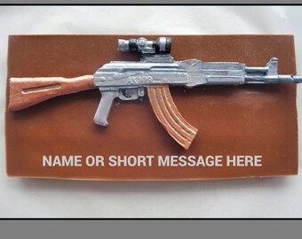 Chocolate Gun/Fake Assault Rifle/Edible Machine Gun/Shooting Games/Military/Army/Armed Forces/Gift/AK47 Shotgun/Gift for Him/Men/Man/Male