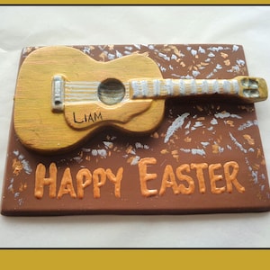 Chocolate Guitar Gift/Acoustic Guitar Player/Classical Guitar/Male birthday/Musician/Edible Gift/Songwriter/Band/Female/Womens/Mens gift/Son