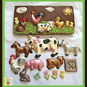 Farm Animals Chocolate Gift/Farmyard/Farmer/Farm Party/Kids Birthday/Child/Children/Boys Birthday/Girls Birthday/Cow/Pig/Sheep/Horse/chicken