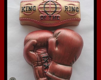 Chocolate Boxing Gift Set - Hand Painted Belgian Chocolate - Personalised Cake Toppers for Boxer