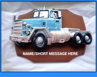 Chocolate Truck Gift/Truck Driver/Personalised Chocolate Gift/Lorry Driver Gift/Edible Truck Cake Topper/Chocolate Cake Topper