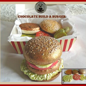 Cheeseburger Chocolate Gift/Fake Burger/Fries/Chips/Fast Food/Pretend Food/Novelty Edible Gift/Boyfriend/Husband/Brother/Girlfriend/Teenager image 8