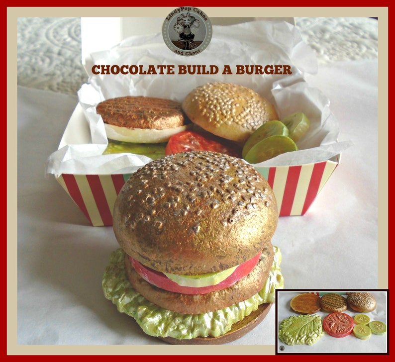 Cheeseburger Chocolate Gift/Fake Burger/Fries/Chips/Fast Food/Pretend Food/Novelty Edible Gift/Boyfriend/Husband/Brother/Girlfriend/Teenager image 8