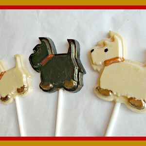 Scottish Terrier Chocolate Lollipops/scottie Dog Gift/westie/west