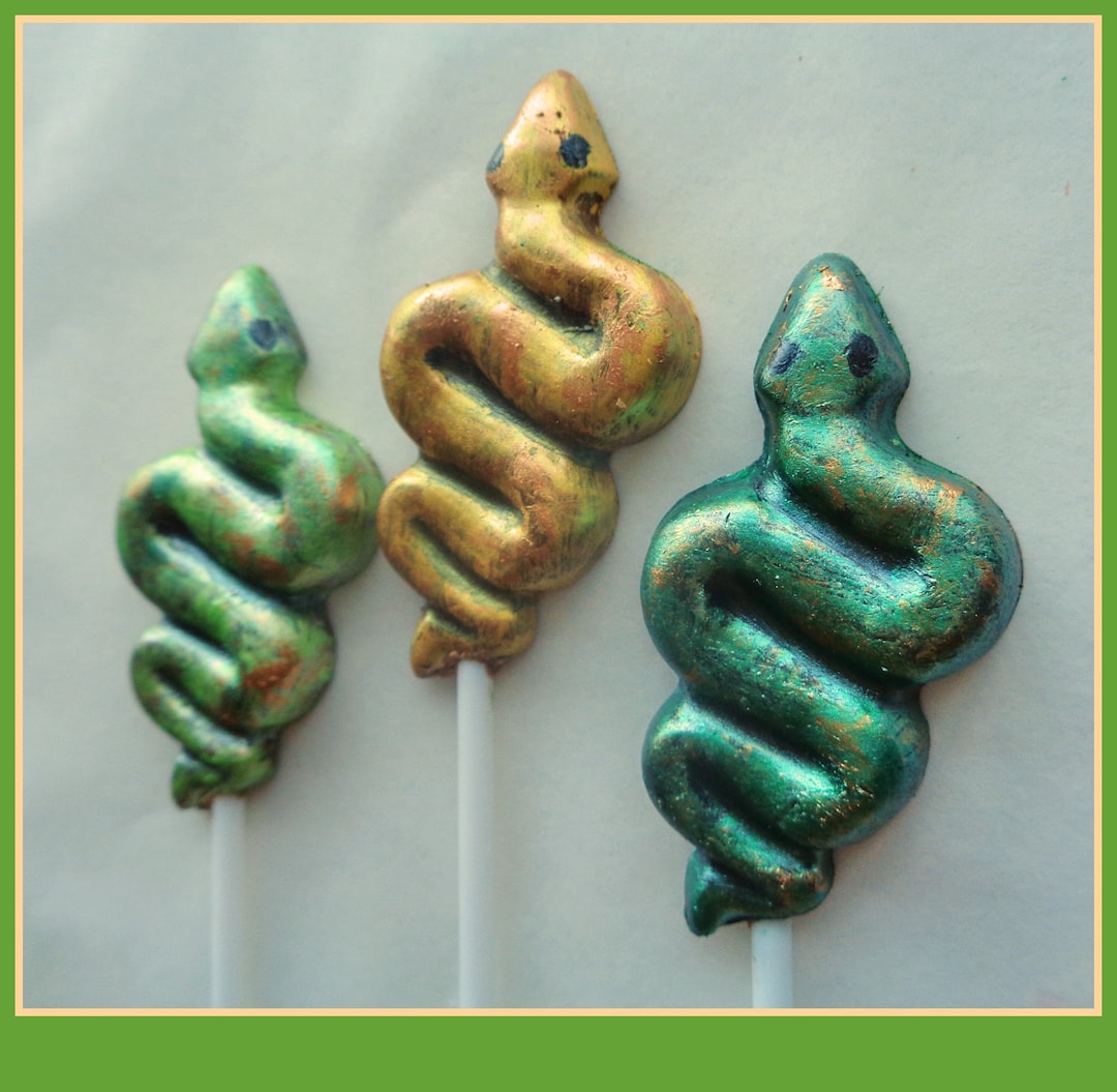Chocolate Snake Lollipops/snake Chocolate/jungle/desert/pet Snake