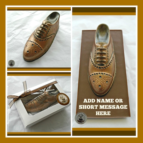 Mens Chocolate Shoe Gift/Male Shoe Lover/Brogues/Smart Leather/Oxford/Edible Gift/Husband/Boyfriend/Dad/Brother/Grandfather/Grandad/Groom