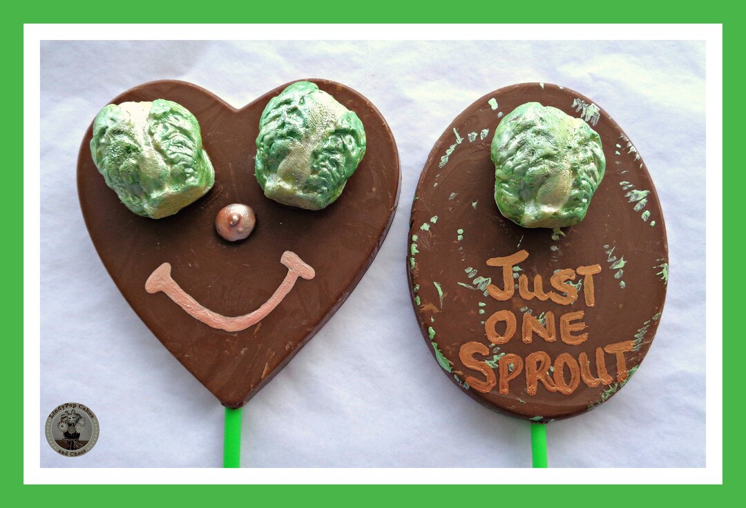 Chocolate Sprout Lollipop/funny Brussel Sprout Etsy