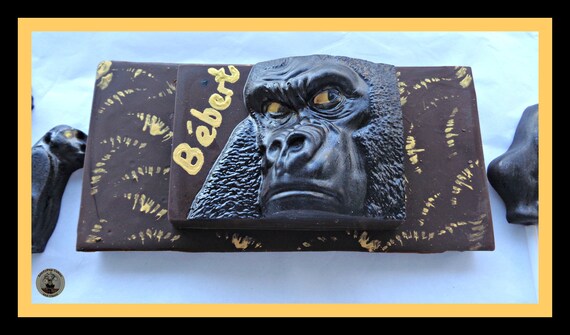Gorilla Gift/chocolate Gorilla/mountain Gorilla/edible Gorilla  Birthday/primate/ape/king Kong/conservation/naturalist/men/boy/man/male/son  