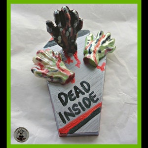 Horror Chocolate Gift/Zombie gift/Chocolate zombie hands/Blood/Creepy/Scary/Spooky/Boy/Son/Men/Male/Boyfriend/Husband/Unusual Halloween gift image 1