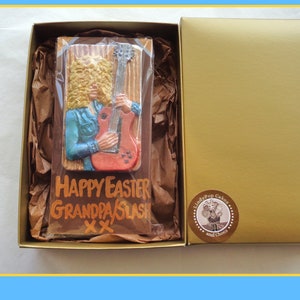 Guitar Player Gift/Chocolate Rock Music/Electric Guitar/Rock Guitar/Heavy Rock Fan/Headbanger/Men/Teen Boy/Musician/Heavy Metal Band/Son