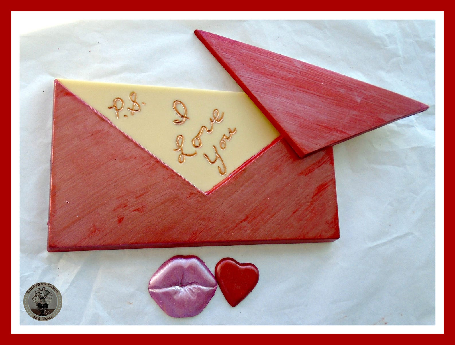 Chocolate Love Letter/valentine Chocolate Gift/for Him/for Etsy