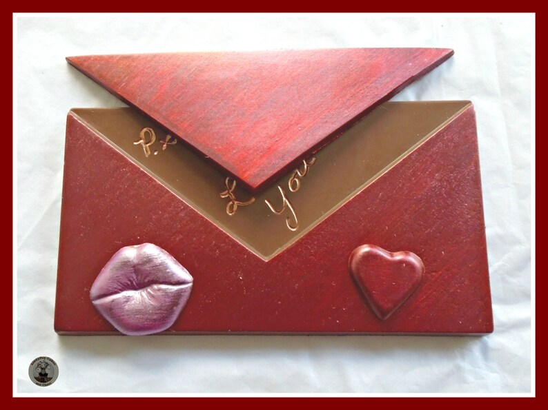 Chocolate Love Letter/valentine Chocolate Gift/for Him/for Etsy