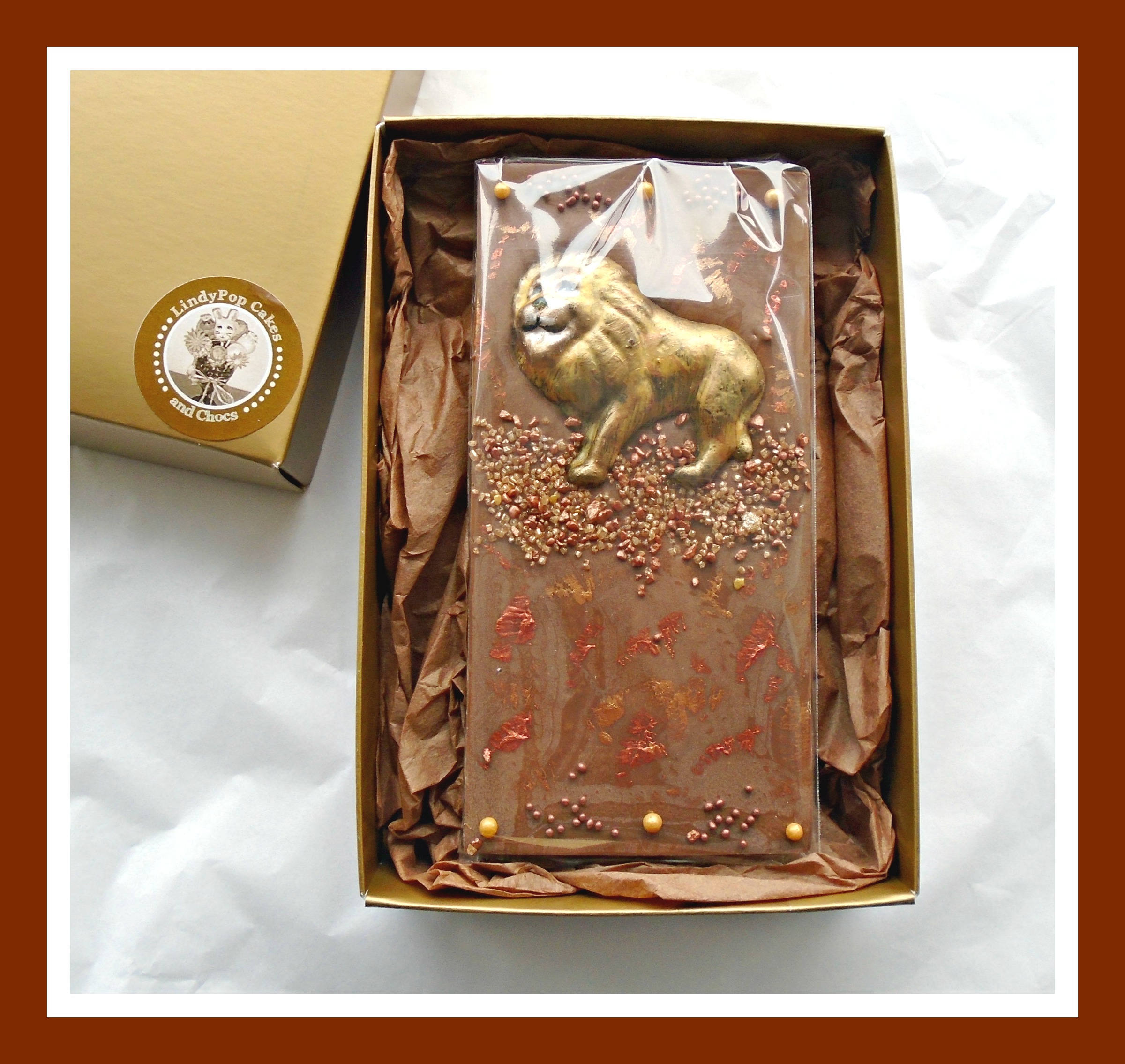 Chocolate Lion/Chocolate Gift/Edible Lion Gift/Africa/African Etsy