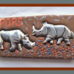 Rhino Gift/Chocolate Rhino/Edible Rhinoceros/African Animal/Kenya safari/South Africa/Asian/Sumatran/Javan/Botswana/Kenya Zimbabwe Namibia