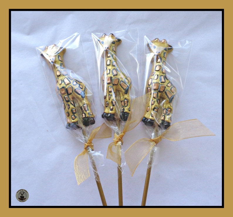 Giraffe Gift Chocolate Lollipops/chocolate Giraffe Etsy