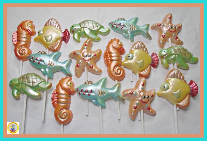 Chocolate Sea Creatures Chocolate Gift/under the Sea Etsy
