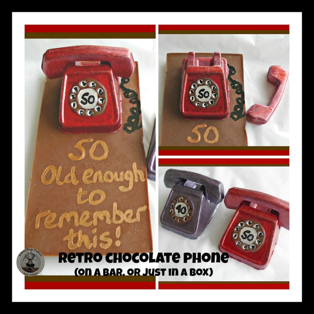 Telephone Chocolate Gift/chocolate Phone/edible Retro Phone/dial
