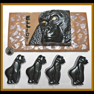 Gorilla Gift/Chocolate Gorilla/Mountain Gorilla/Edible Gorilla Birthday/Primate/Ape/King Kong/Conservation/Naturalist/Men/Boy/Man/Male/Son