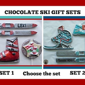 Ski Gift Chocolate Gift/Skiing/Skier/Ski Boots/Skis/Winter Sport/Snow/Male/Female/Men/Women/Ski Birthday/Edible Gift/Kids Skiing/Children