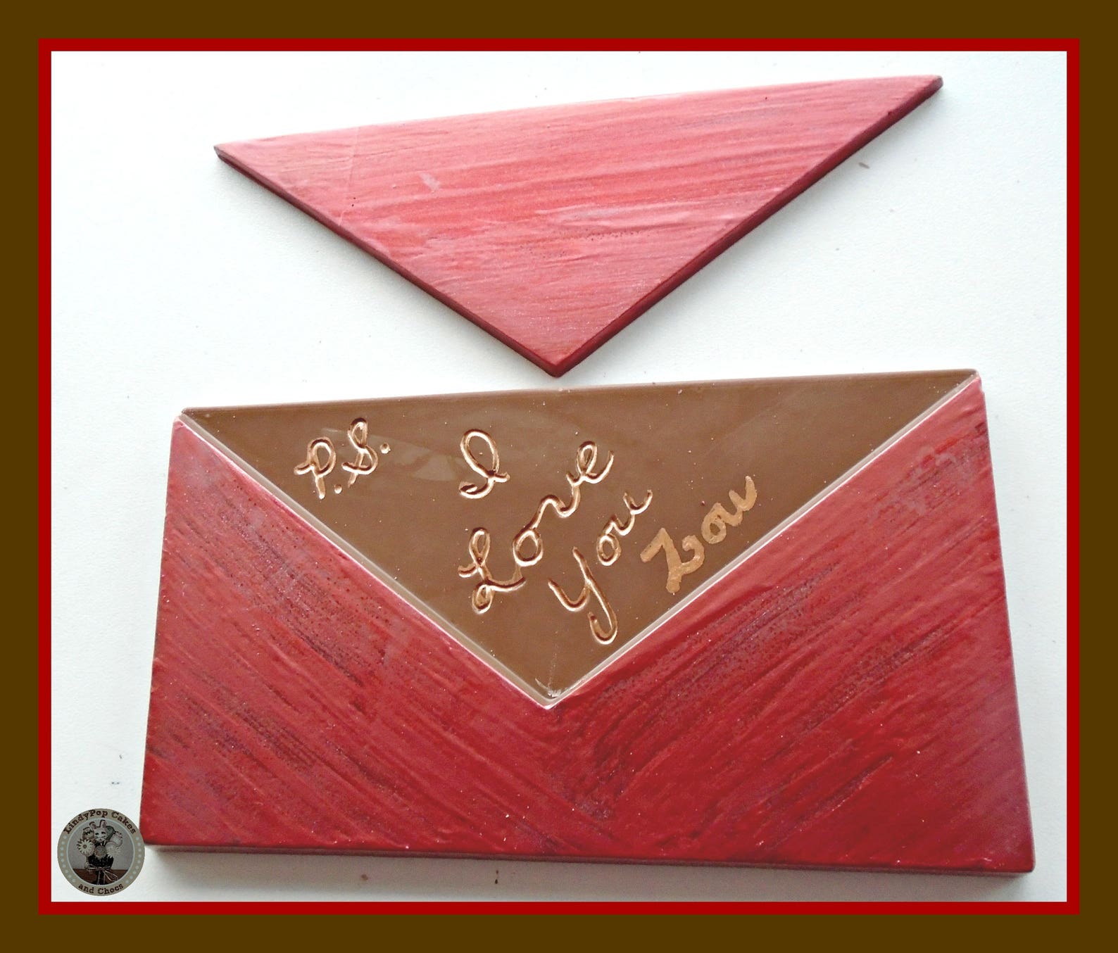 Chocolate Love Letter/valentine Chocolate Gift/for Him/for Etsy