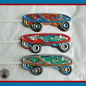 Skateboard Gift/Chocolate Skateboard Lollipops/Boy skateboarder/Teenager/Birthday Gift/Skate Park/Teen Boy Gift/Men/Son/Girls Skateboarding