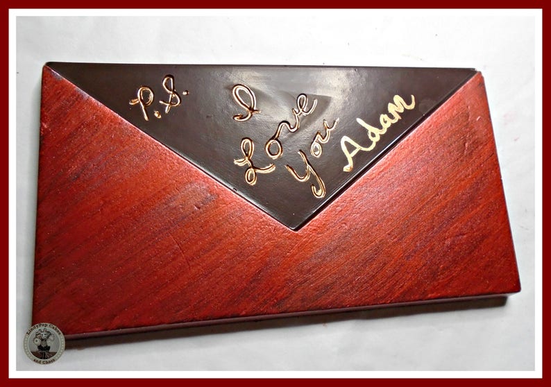 Chocolate Love Letter/valentine Chocolate Gift/for Him/for Etsy