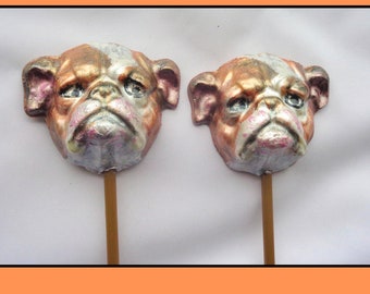 Bulldog Owner Gift/Chocolate Dog Owner/Dog Lover Chocolate Gift/Old English Bulldog/Edible Dog/Bulldog Birthday Gift/Men Man Male Female