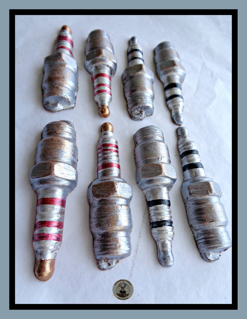 Chocolate Spark Plugs/Gift for Mechanic/Auto/Edible Spark plugs/Car gift/Cake Toppers/Car Repair/Breakdown Service/Husband/Boyfriend/Son/Him image 5