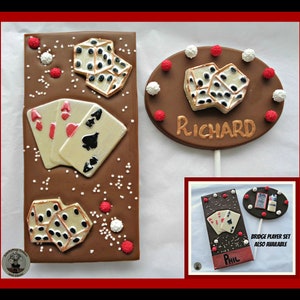 Card Player Gift/Playing Cards Chocolate Gift/Bridge Player/Men Edible Gift/Card Player Birthday/Card Games/Las Vegas/Edible cards/Man/Woman