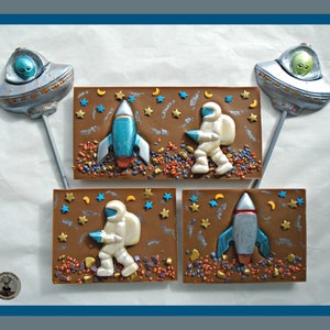 Outer Space Chocolate Gift/UFO/Astronaut/Alien/Boy birthday gift/Male/Mens Gift/Space rocket/Space ship/Male Birthday/Space Women/Woman/Girl