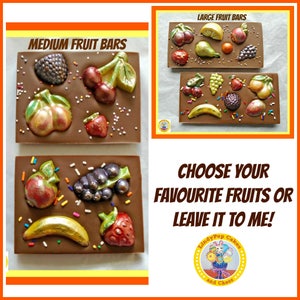 Chocolate Fruit Gift/Fruit Anniversary Couple/Chocolate Gift/Get Well Gift/Pretend Fruit/Garden Fruit Tree/Family Gift/Men Male/Female Women
