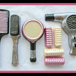 Hair Gift/Chocolate Gift for Her/Hairdresser/Hairdryer/Hair Salon/Rollers/Curlers/Brush/Comb/Hand Mirror/Hairdryer/Beautician/Birthday women