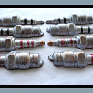 Chocolate Spark Plugs/Gift for Mechanic/Auto/Edible Spark plugs/Car gift/Cake Toppers/Car Repair/Breakdown Service/Husband/Boyfriend/Son/Him image 2