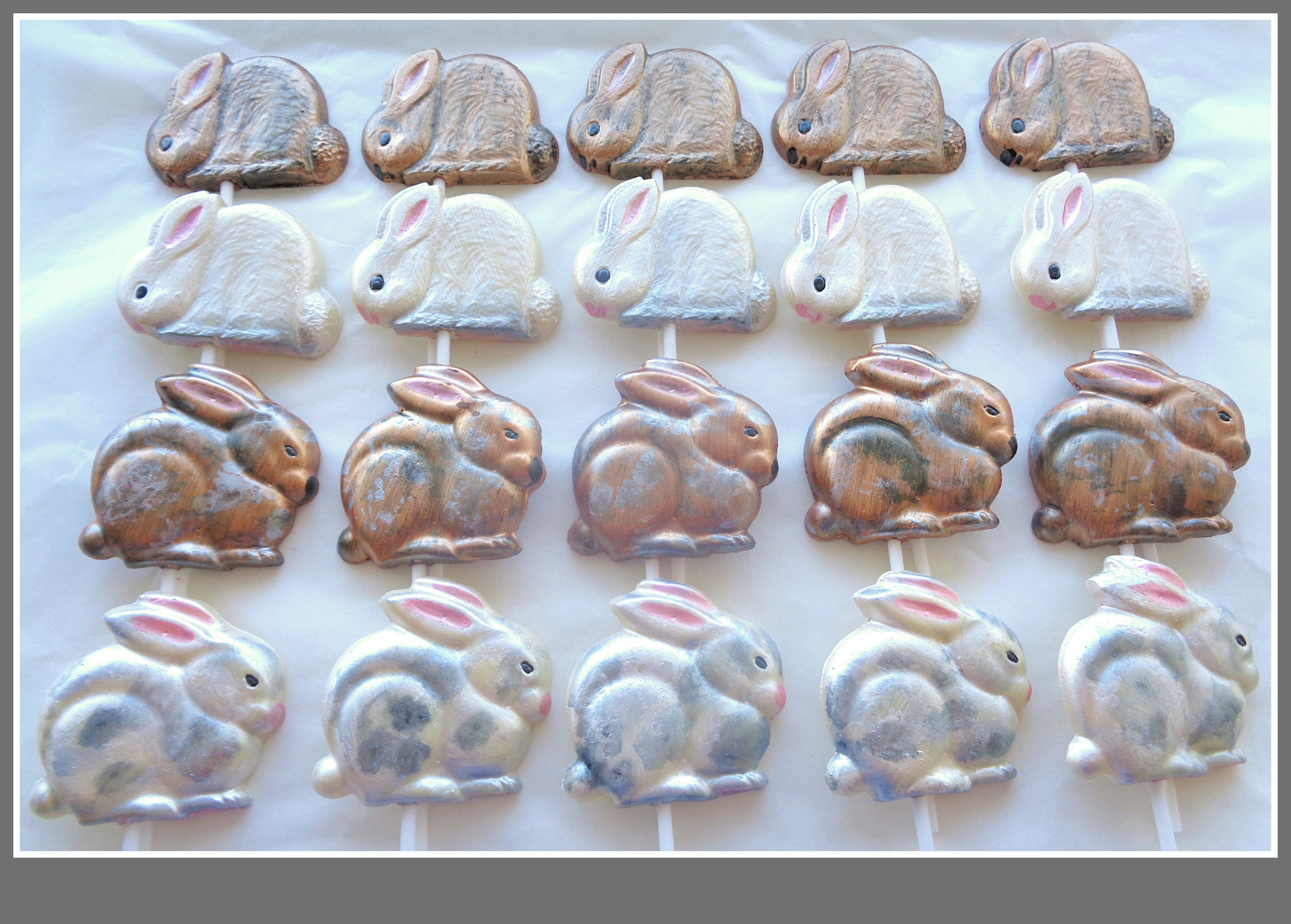 Chocolate Rabbit Lollipops/Bunny Rabbit Lollies/Girls Etsy.de