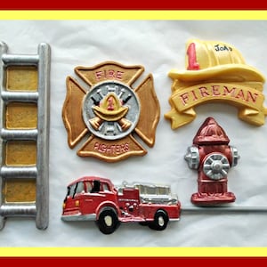 Firefighter Gift Chocolates/Fireman/Edible Fire Engine/Fire Hat/Fire Hydrant/Fireman Party/Firefighter Birthday/Fire Truck/Fire Station