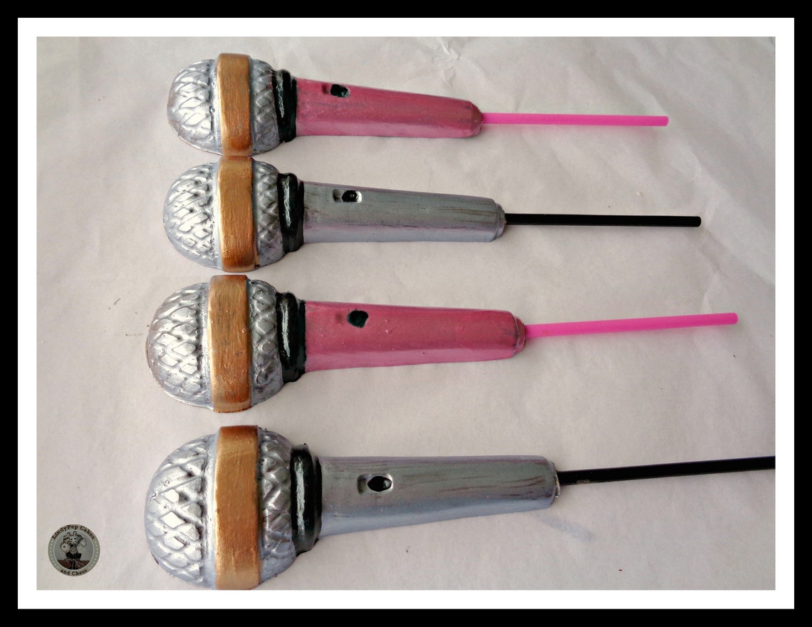 Microphone Chocolate Lollipops/Chocolate Etsy