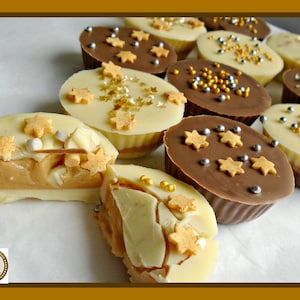 Posh Chocolate Peanut Butter Cups/Edible Birthday Gift/Peanut Butter Lover/Nut Lover/Peanut Butter Gift/Nut Chocolate/Unisex/Male/Female